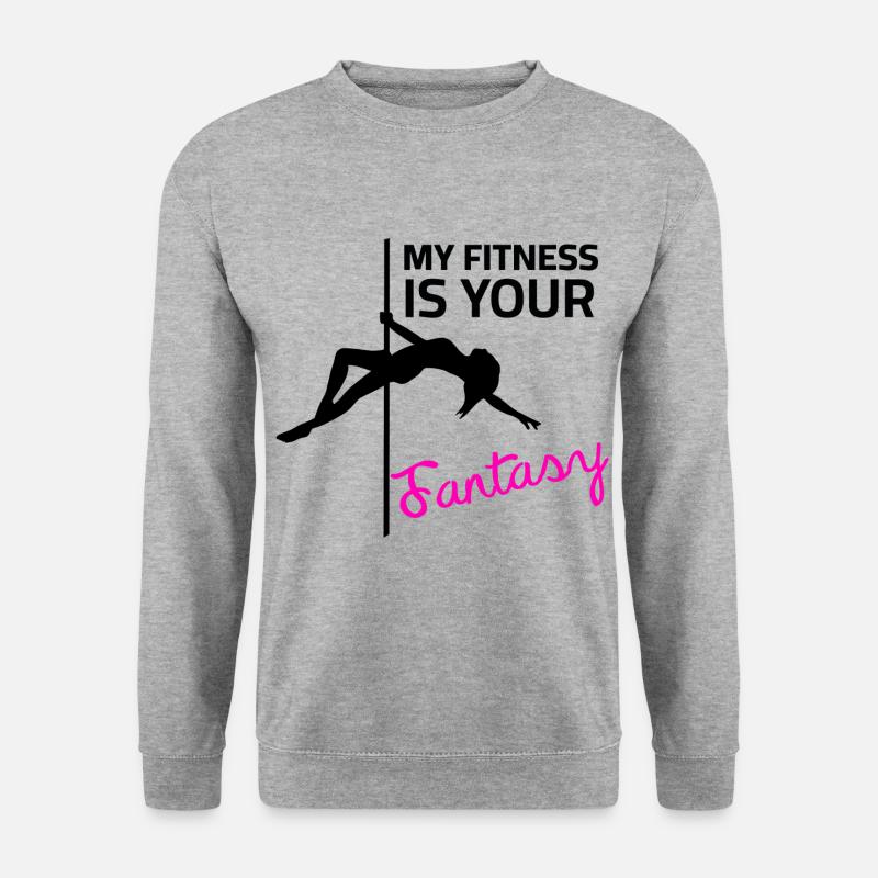 Pole dance - Sudadera unisex - jaspeado blanco gris