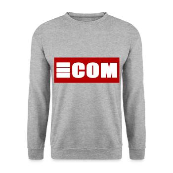 E COMMERCE - Unisex Pullover - Weißgrau meliert - Vorne - Alina (178cm) & Michal (187cm)