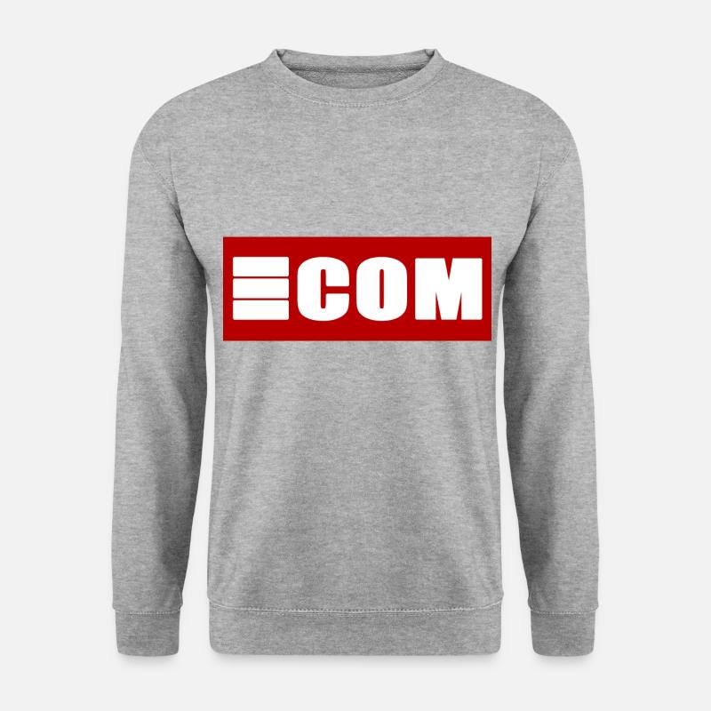 E COMMERCE - Unisex Pullover - Weißgrau meliert