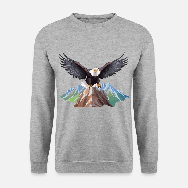 Majestic Eagle - Unisex Sweatshirt - salt & pepper