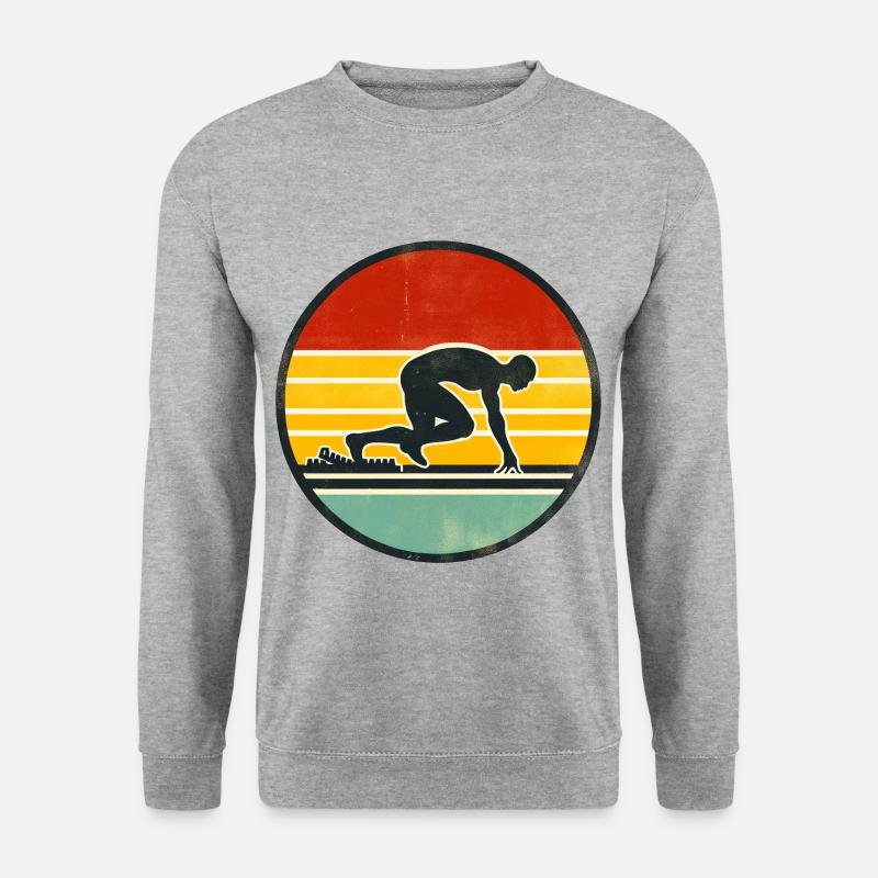 Sprinter - Track And Field 2 - Unisex Sweatshirt - salt & pepper