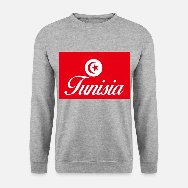 Tunesien - Unisex Pullover - Weißgrau meliert
