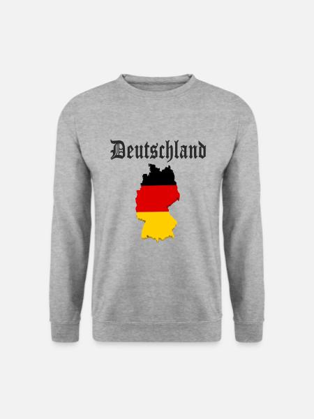 Deutschland Design - Unisex Pullover - Weißgrau meliert