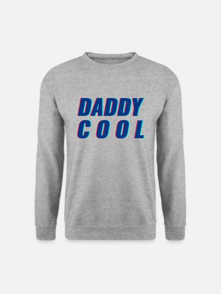 DADDY COOL - GEBURTSTAG - VATERTAG - VALENTINSTAG - Unisex Pullover - Weißgrau meliert