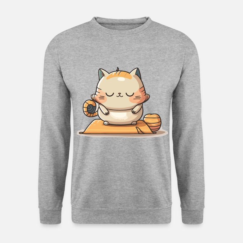 Cat-titude - Unisex Sweatshirt - salt & pepper
