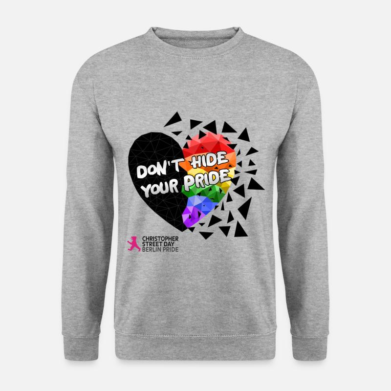 DON'T HIDE YOUR PRIDE - Unisex Sweatshirt - salt & pepper
