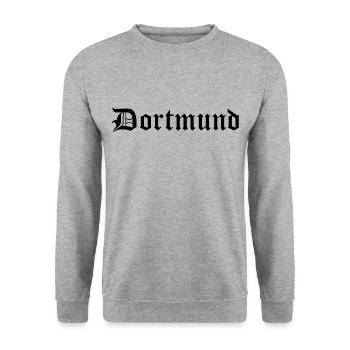 Dortmund - Unisex Pullover - Weißgrau meliert - Vorne - Alina (178cm) & Michal (187cm)