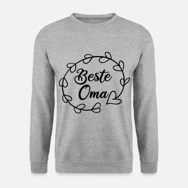 BESTE OMA - Unisex Pullover - Weißgrau meliert