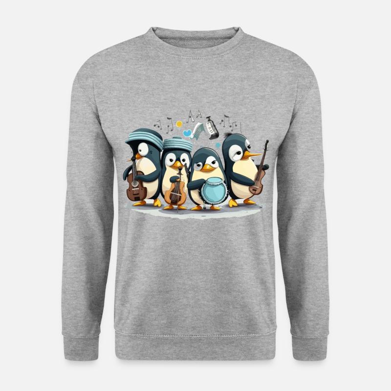 The Penguin Band - Unisex Sweatshirt - salt & pepper