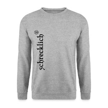 terrible with funky characters black - Unisex Sweatshirt - salt & pepper - Front - Alina (178cm) & Michal (187cm)