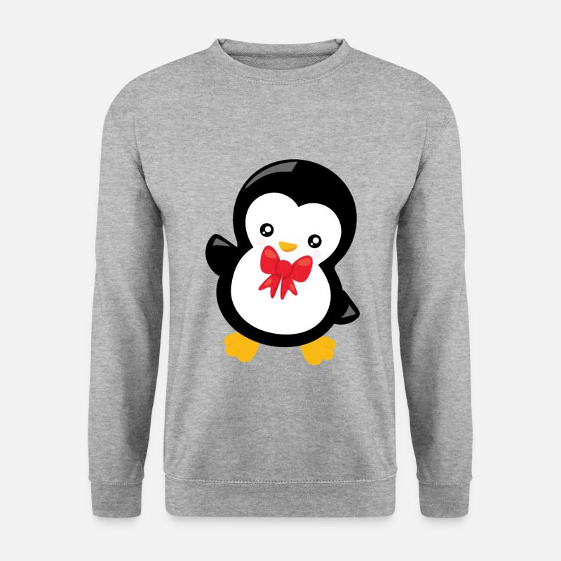 PENGUIN - Unisex Pullover - Weißgrau meliert