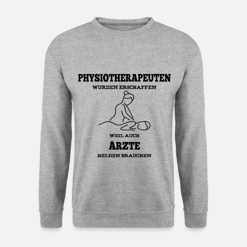 Physiotherapie Physio Physiotherapeutin Geschenk - Unisex Pullover - Weißgrau meliert