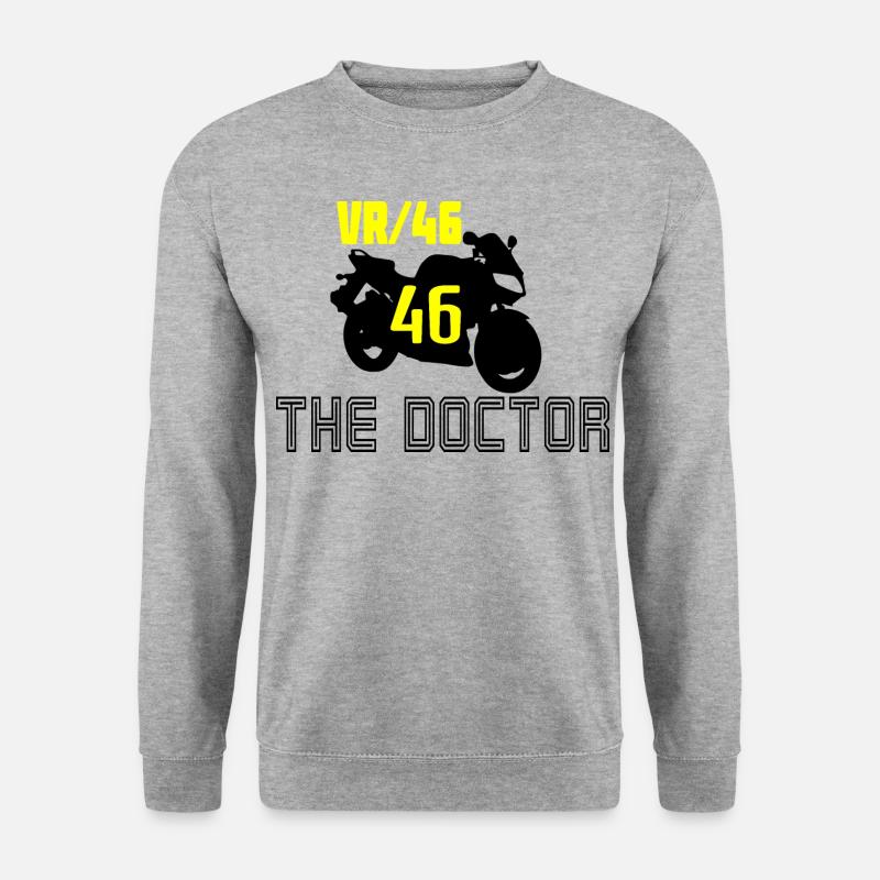 VR 46 DER ARZT. - Unisex Pullover - Weißgrau meliert