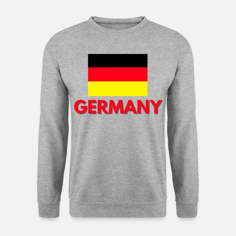 Deutschland,Germany,Deutschland, - Unisex Pullover - Weißgrau meliert