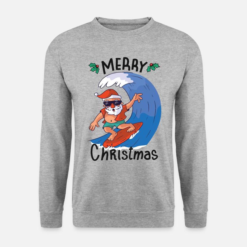 Weihnachten im Juli - Unisex Pullover - Weißgrau meliert