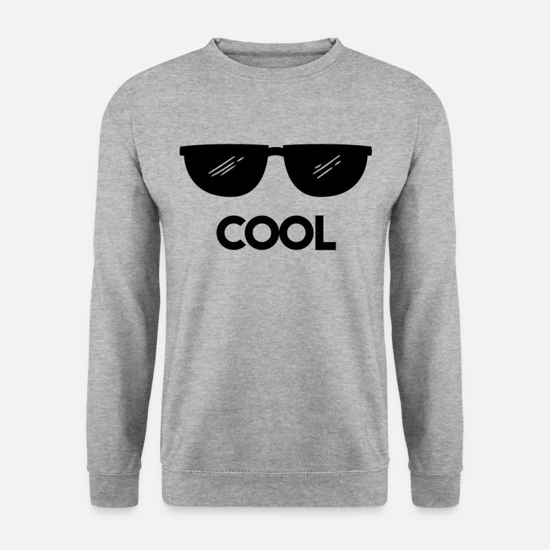cool sonnenbrille - Unisex Pullover - Weißgrau meliert