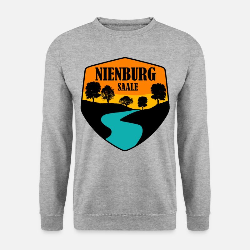 nienburg saale - Unisex Pullover - Weißgrau meliert