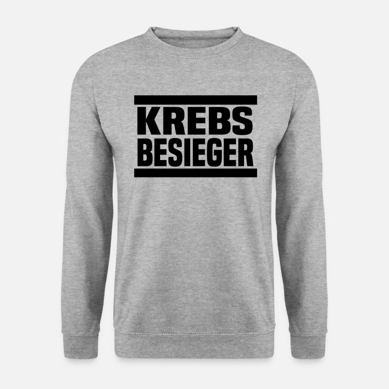 krebsbesieger - Unisex Pullover - Weißgrau meliert