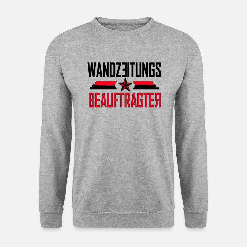 wandzeitungsbeauftragter - Unisex Pullover - Weißgrau meliert