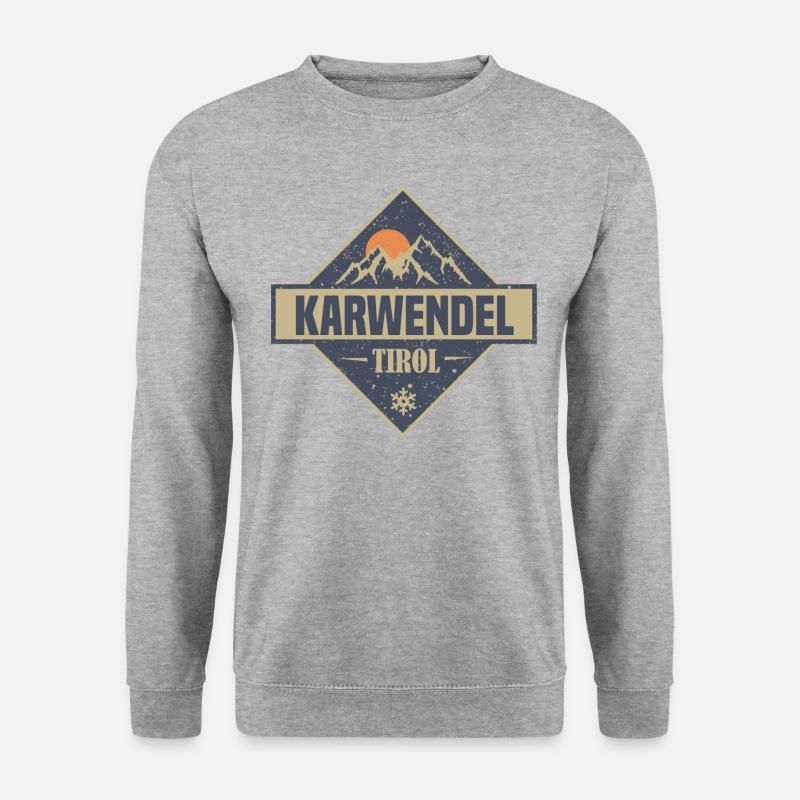 Karwendel - Unisex Pullover - Weißgrau meliert