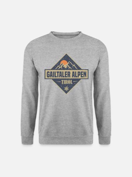 gailtaler alpen - Unisex Pullover - Weißgrau meliert