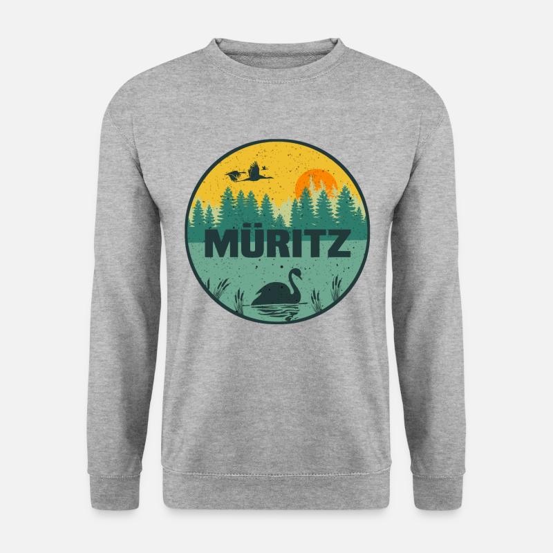 Müritz - Unisex Pullover - Weißgrau meliert