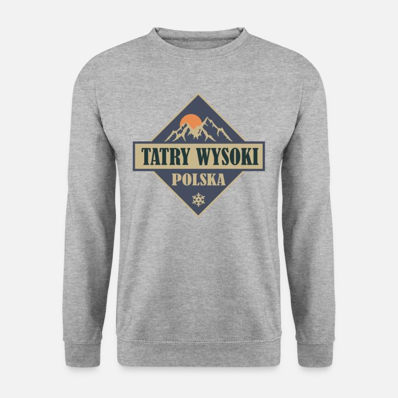 tatry wysoki - Unisex Pullover - Weißgrau meliert