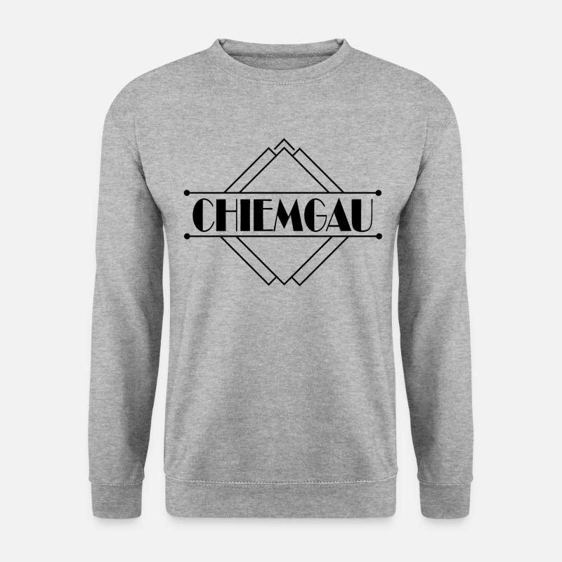 Chiemgau - Unisex Pullover - Weißgrau meliert