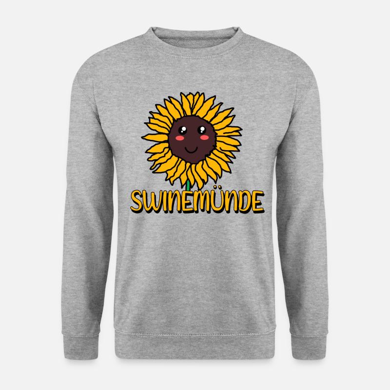 Swinemünde - Unisex Pullover - Weißgrau meliert