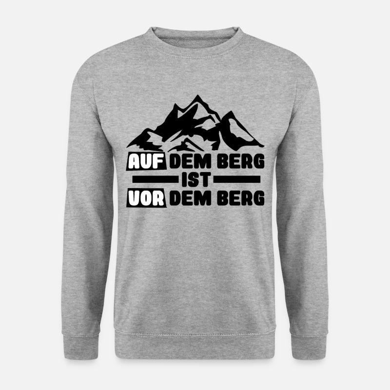 Wanderer Spruch - Unisex Pullover - Weißgrau meliert