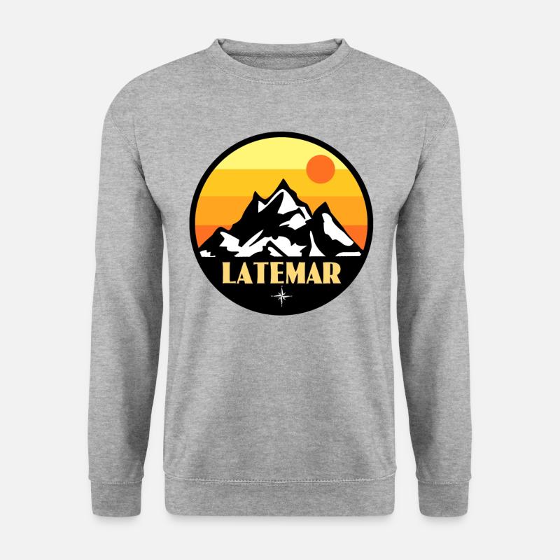 Latemar - Unisex Pullover - Weißgrau meliert