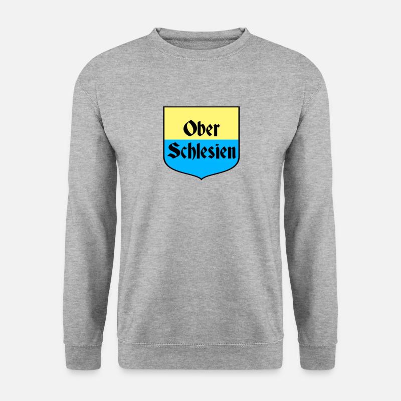 Oberschlesien - Unisex Pullover - Weißgrau meliert