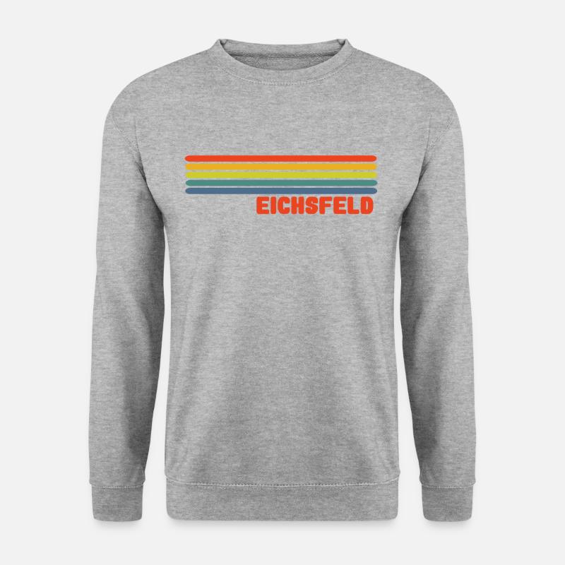 Eichsfeld Regenbogen - Unisex Pullover - Weißgrau meliert