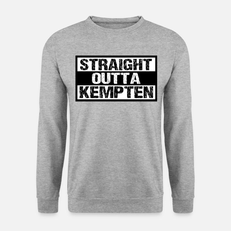 Kempten - Unisex Pullover - Weißgrau meliert