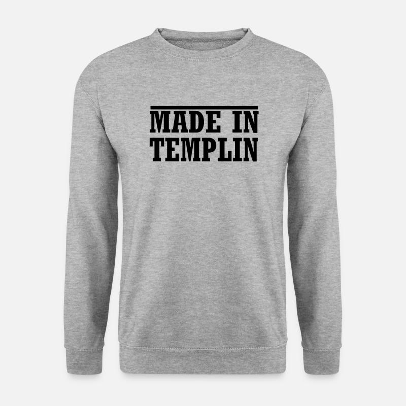 made in Templin - Unisex Pullover - Weißgrau meliert