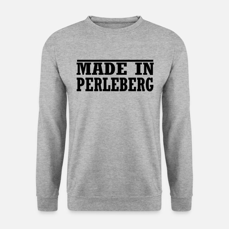 Perleberg - Unisex Pullover - Weißgrau meliert