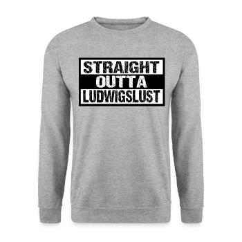 Ludwigslust - Unisex Pullover - Weißgrau meliert - Vorne - Alina (178cm) & Michal (187cm)