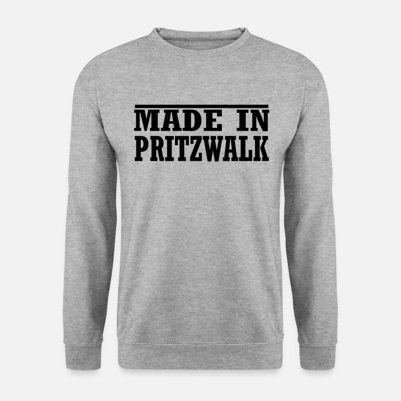 Pritzwalk - Unisex Pullover - Weißgrau meliert