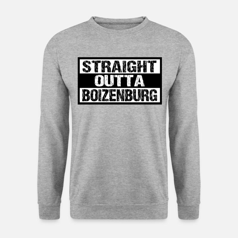 Boizenburg - Unisex Pullover - Weißgrau meliert