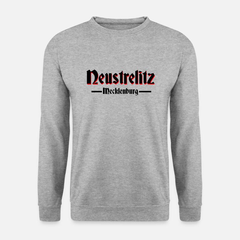 Neustrelitzaltdeutsche Schrift Sütterlin - Unisex Pullover - Weißgrau meliert