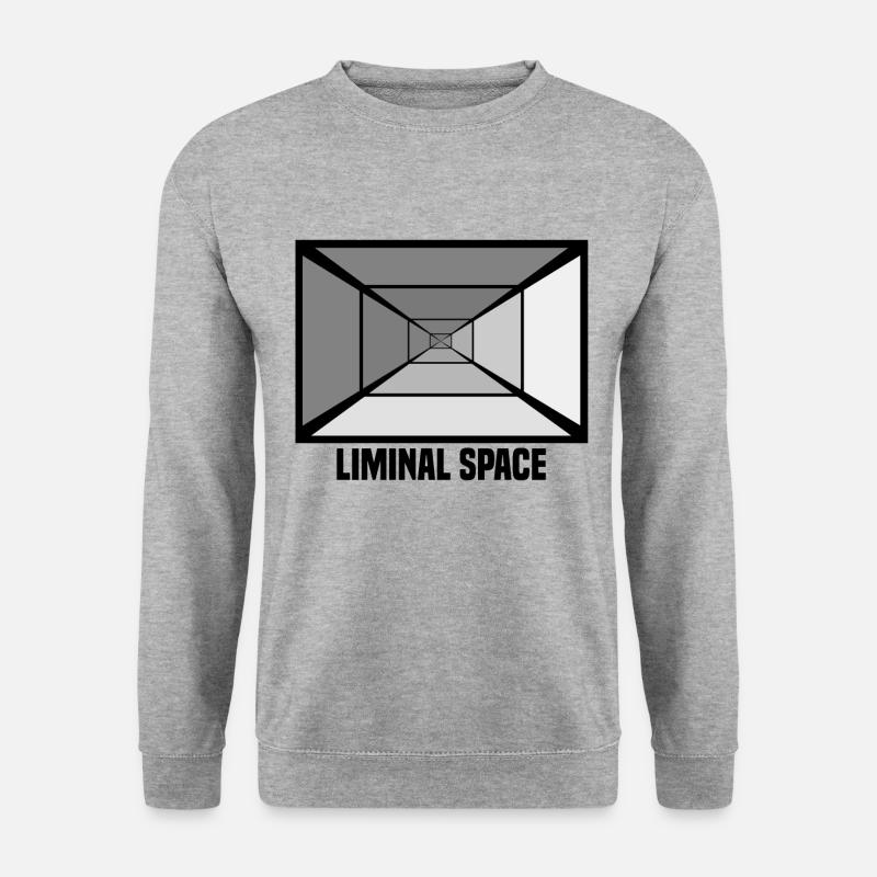 Liminal Spaces - Unisex Pullover - Weißgrau meliert