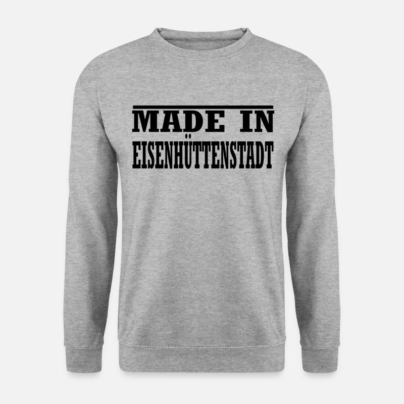 Eisenhüttenstadt - Unisex Pullover - Weißgrau meliert