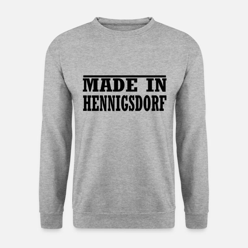 Hennigsdorf - Unisex Pullover - Weißgrau meliert