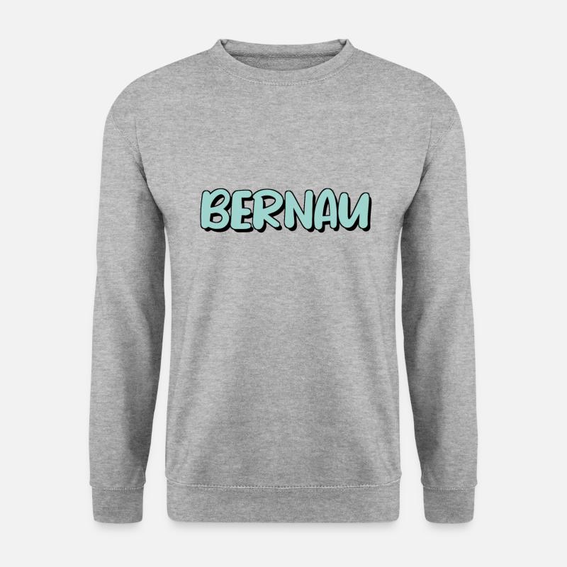 Bernau - Unisex Pullover - Weißgrau meliert