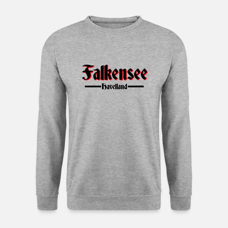 Falkensee - Unisex Pullover - Weißgrau meliert