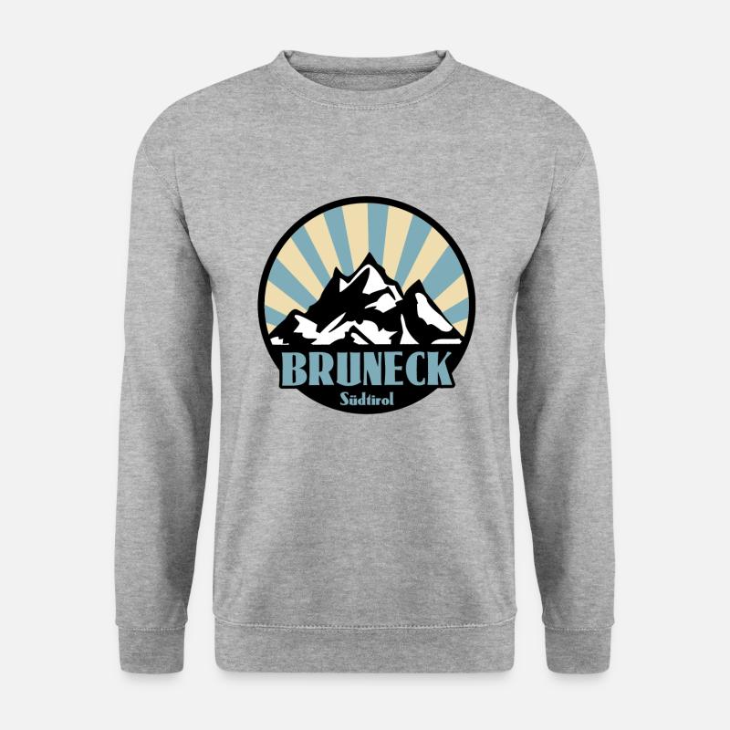 Bruneck Südtirol - Unisex Pullover - Weißgrau meliert
