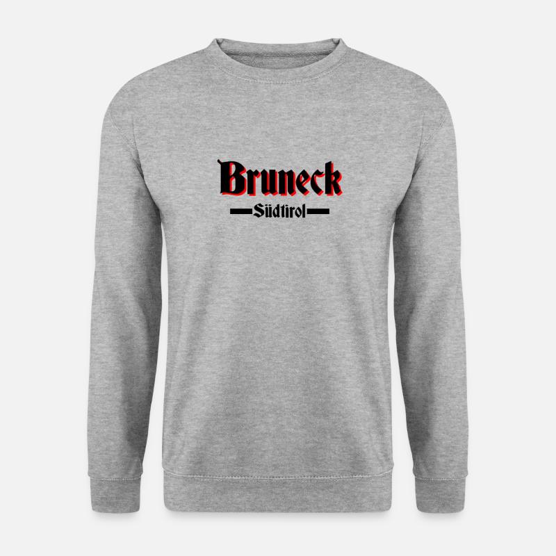 Bruneck Südtirol - Unisex Pullover - Weißgrau meliert