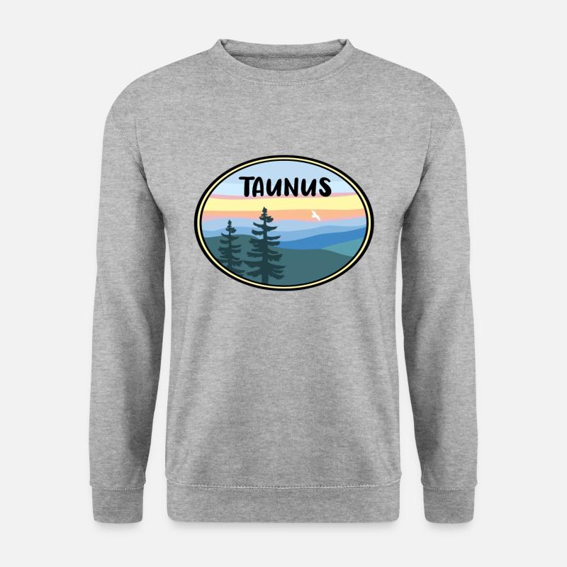 Taunus Landschaft - Unisex Pullover - Weißgrau meliert