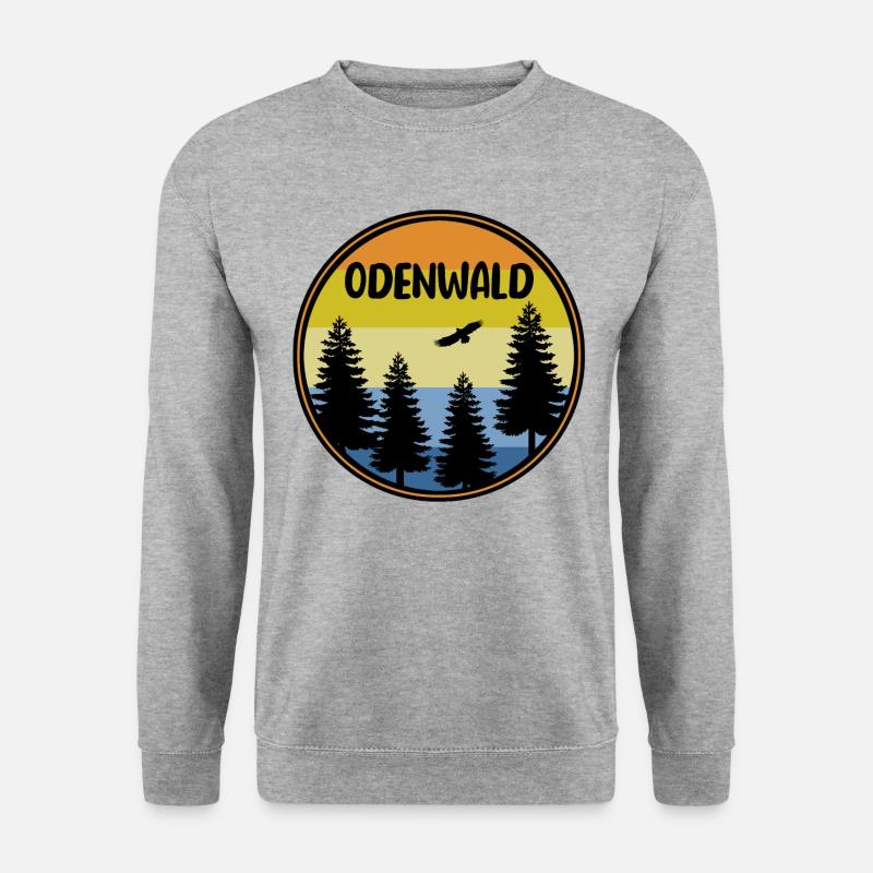Odenwald - Unisex Pullover - Weißgrau meliert