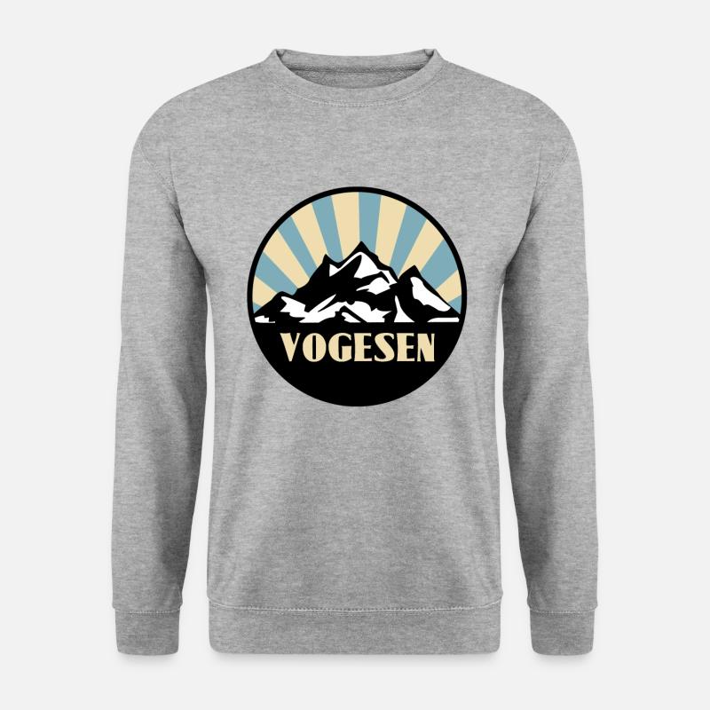 Vogesen les Voges - Unisex Pullover - Weißgrau meliert